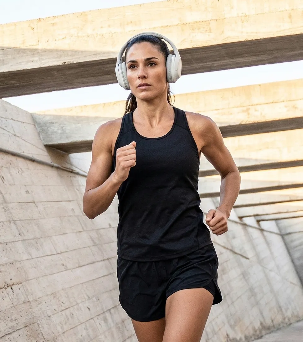 Person running outdoors